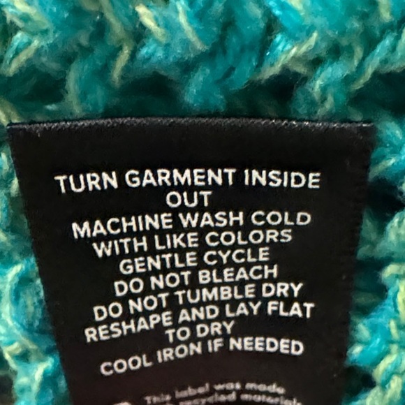 Torrid Teal V-Neck Sweater - Picture 11 of 11